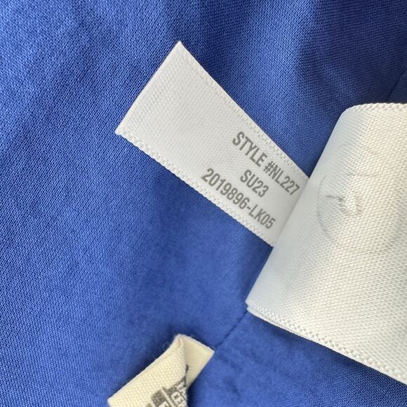 Madewell Double Breasted Crossover Blazer in 100% Linen in Bluestone Small - Picture 6 of 9